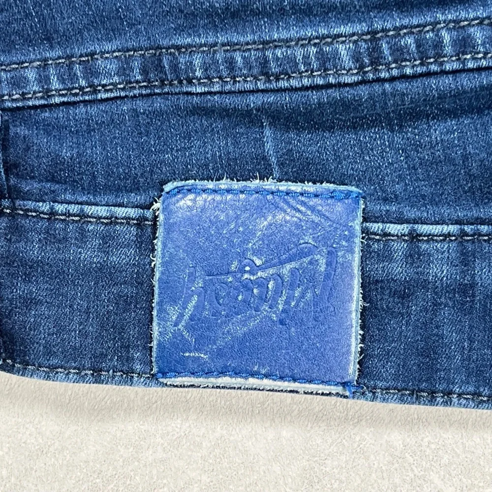 Mugsy Fultons Jeans Men 35x30‎ Blue Medium Wash Stretch Straight Leg Casual Fit